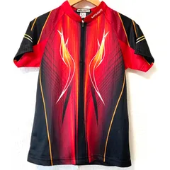 日本製◎ (^w^)b butterfly バタフライ レオメントシャツ 卓球 ウェア ユニフォーム 試合 ゲーム ハーフジップ 半袖 トップス 練習 トレーニング レッド×ブラック メンズ 男性 サイズSS