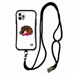 [iPhoneXR(テンアール)] iPhone15 Plus i-coronケース スマホショルダー付 アニマル柄 動物 アイフォン 14 Pro 13 Mini 12 11 SE 第2世代 スマホケース ショルダーストラップ 肩掛け ミニチュアダックスフン