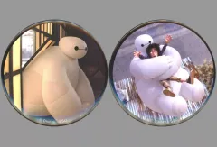 【中古】バッジ・ビンズ TYPE-B/56mm2個セット 缶バッジ 「Happyくじ ベイマックス vol.2.0」 G賞