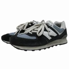 ニューバランス NEW BALANCE 574 スニーカー シューズ ML574HF2 黒 ブラック ブルー 26.5㎝ 0609 ■SM3のサムネイル