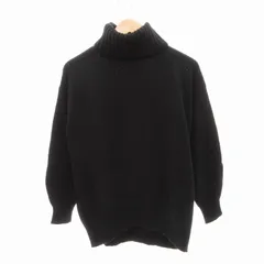 グリーンレーベルリラクシング ユナイテッドアローズ green label relaxing FFC ウール カシミヤ コクーン タートルネック ニット セーター 長袖 3613-199-2079 黒 ブラック /HO● 0122