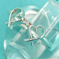 希少 ティファニー ダイヤ ダブル ラビングハート リング/24-1740