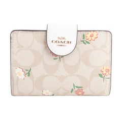 コーチ COACH 二つ折り財布 ラグジュアリー シグネチャー ノスタルジック ディッツィー プリント PVC レザー ミディアム コーナー ジップ ウォレット レディース ch480 fch480