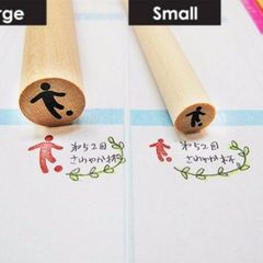 サッカーのアイコンはんこ（小）　部活・スポーツ【スケジュールスタンプ】
