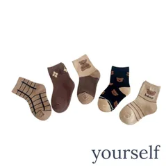 新品　ベビー　キッズ　ソックス　5足セット　1歳～6歳　秋冬　送料無料