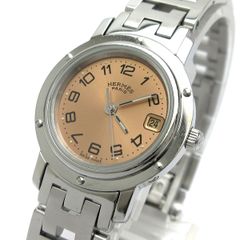 エルメス クリッパー レディース ピンクゴールド文字盤 CL4.210 HERMES 婦人 クォーツ 箱 保証書 稼動品