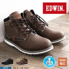 【新品】 エドウィン ブーツ メンズ 防水 防滑 レースアップ ショートブーツ 黒 メンズブーツ ショート 歩きやすい 履きやすい カジュアルブーツ メンズ ワークブーツ レインブーツ 靴 大きいサイズ ブラック ダークブラウン 7982
