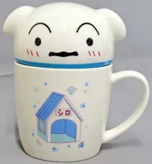 【中古】マグカップ･湯のみ シロ A(ノーマル) シロのフタ付きマグカップ 「クレヨンしんちゃん」