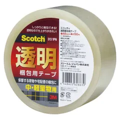 （まとめ買い）スリーエム スコッチ透明梱包用テープ313 1PN 313 1PN 【×10セット】のサムネイル