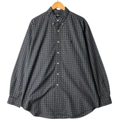 古着 ラルフローレン Ralph Lauren BLAKE 長袖 ボタンダウンチェックシャツ メンズXL相当/eaa570101