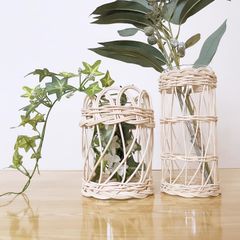 New!!ラタンの花瓶《2セット》フラワーベース　14日以内発送