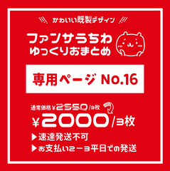 専用ページNo.16（複数割/ゆっくりおまとめ）