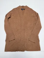 Theory(セオリー) キャメルブラウン カシミヤ 100 Vネック カーディガン ポール 1094 ／ s