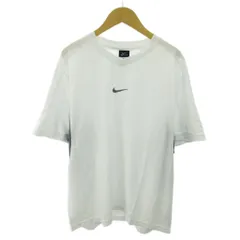 ナイキ NIKE 美品 ドライフィット DRY-FIT Tシャツ スウォッシュ ロゴ 刺繍 半袖 XL 白 ホワイト 0815 ●ECO