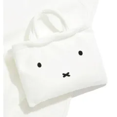 ミッフィー miffy ふわふわ フェイス トートバッグ