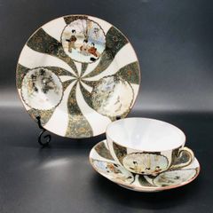 隅田焼　高浮彫人物図　水差し　19cm　立体造形　賢者　童　A※訳あり . 隅田焼 高浮彫人物図 水差し 19cm 立体造形 賢者 童 ※訳あり