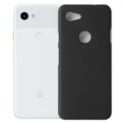 Google Pixel 3a ケース ピクセル3a  耐衝撃 シンプル さらさら ハード ケース 【Color】 ブラックのサムネイル