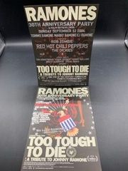 映画 チラシ RAMONES TOO TOUGH TO DIE フライヤー 2枚 ラモーンズ