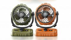充電式 自動 首振り 3WAY 扇風機 ファン ライト 照明 ランタン キャンプ サーキュレーター 卓上 LED 停電 防災 type-c tec-outfan