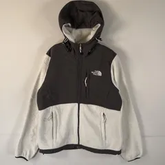 古着 ザ・ノースフェイス THE NORTH FACE フルジップフリースジャケット デナリジャケットパーカー ワンポイント ツートンカラー ポーラテック XS  ホワイト レディース