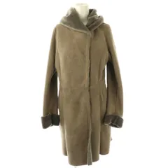 セオリーリュクス theory luxe ムートンコート ロング ファー シープスキン 38 グレー /AT ■OSのサムネイル