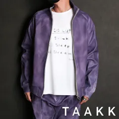 【TAAKK/ターク】"LEATHER COATING JERSEY" TRACK BLOUSON / トラックジャケット / TA23SS-BL027【送料無料】のサムネイル