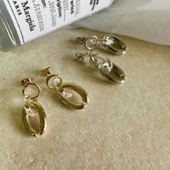 ピアス 両耳用 アクリル 個性的 大ぶり 大きめ 合金 真鍮ポスト オフィス オフィスカジュアル カジュアル レディース ジュエリー 大人 大人かわいい デイリー 上品 きれいめ 韓国アクセサリー 347p シースキー【seasukii】