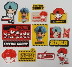 [중고] 씰 스티커 슈가(BTS/방탄소년단) TinyTAN 스티커 세트 [BTS POP UP : SPACE OF BTS]