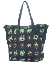 PRADA プラダ トートバッグ 紺x茶x白等(花柄) - 4500525E0089 花柄 PRADA(プラダ) トートバッグ(レディース) - 海外通販のBUYMA