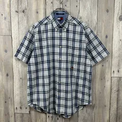 TOMMY HILFIGER トミーヒルフィガー 半袖 チェック シャツ L
