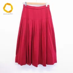 クリスチャンディオール ChristianDior ヴィンテージ スカート プリーツ 838733k★