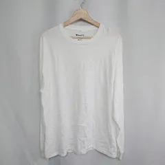 ◇ ⊂ Champion チャンピオン 長袖 Tシャツ サイズL ホワイト レディース E  【1409240011798】
