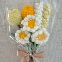 毛糸の花束　黄色②
