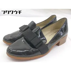 ◇ Oriental Traffic × earth music&ecology リボン オペラ ヒール パンプス シューズ サイズ37 ブラック レディース 【中古】 【1105240000779】