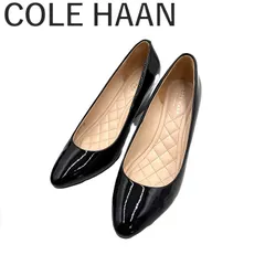 コールハーン COLE HAAN パンプス パテントウエッジソール エナメル ブラック 黒