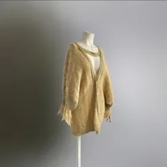 ヨーロッパ ヴィンテージ モヘアニット フリンジ セーター カーデ ビンテージ