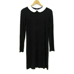 アニエスベー ワンピース 長袖 トップス レディース 2サイズ ブラック系/ホワイト系 agnes b. 【中古】