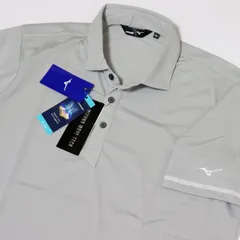 ●送料390円可能商品 ミズノ ゴルフ MIZUNO GOLF 新品 メンズ 吸汗速乾 ストレッチ 半袖 ポロシャツ 灰 [52JA9051031N-XL] 一 三 参★QWER