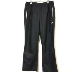 美品　2000年代　アディダス　ナイロンパンツ　メンズL　黒色　ロゴ入り
