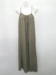 ◇ ⊂ AMERICAN HOLIC アメリカンホリック ロング キャミソールワンピース サイズF カーキベージュ系 レディース P  【1407100018086】のサムネイル