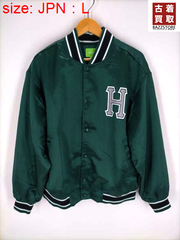 ハフ HUF 22AW CRACKERJACK SATIN BASEBALL JACKET メンズ JPN：L 