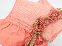 【一輝堂】【着物】和装小物　帯締め帯揚げセット　帯締　帯揚　振袖用　総絞り　金糸　丸組　25w05-5969