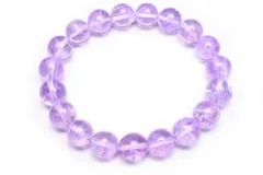 透明！ ラベンダーアメジスト　9mm　ブレスレット 1個売り パワーストーン 天然石 _B1393-9