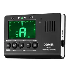 【在庫処分】Donner デジタルメトロノーム チューナー トーンジェネレーター 3 in 1 ギター/ピアノ/トランペット/クロマティック楽器用 DMT-01