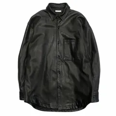 21aw アルテリア ULTERIOR ラムレザー オーバーレイド シャツ 