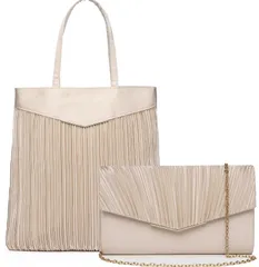 冠婚葬祭 a4 バッグ 縦型 フォーマル パーティー レディース サテン サブバッグ おしゃれ 結婚式 レディース2セット [SUNSPOT]