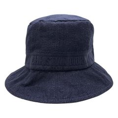 Christian Dior クリスチャンディオール 帽子 ボブハット バケットハット バケハ ロゴ コットン レーヨン ポリエステル ネイビー (58)