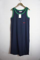 新品 23SS SYUMAN シュウ マン ロング ノースリーブ タンクトップ YO23ss-01 紺 サイズ2 718P★4