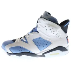 NIKE (ナイキ) AIR JORDAN 6 RETRO UNC エアジョーダン6 レトロ ハイカットスニーカー ホワイト/ブルー US9.5/27.5cm CT8529-410