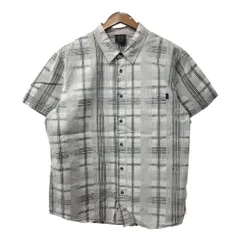 OAKLEY オークリー 半袖シャツ チェック ライトグレー (メンズ XL) 中古 古着 Q6508